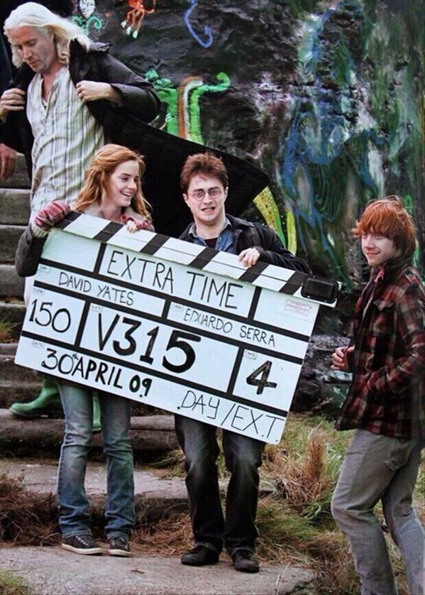 PotterWorldUK's tweet photo. Behind the scenes of Harry Potter and the Deathly Hallows Part 1. http://t.co/aMLxLxczQh