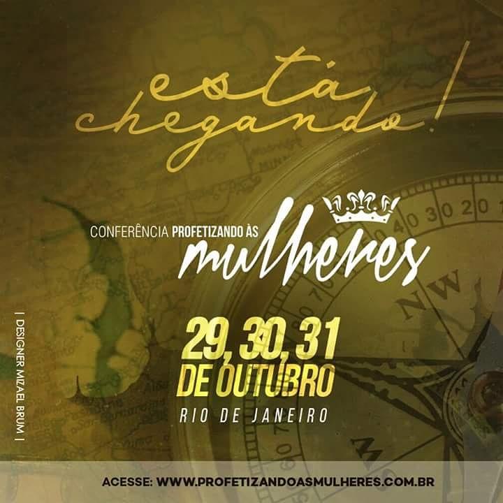Faça sua inscrição na nossa caravana saindo de SP  p/ a Conferência Profetizando as Mulheres em outubro 19-983420744