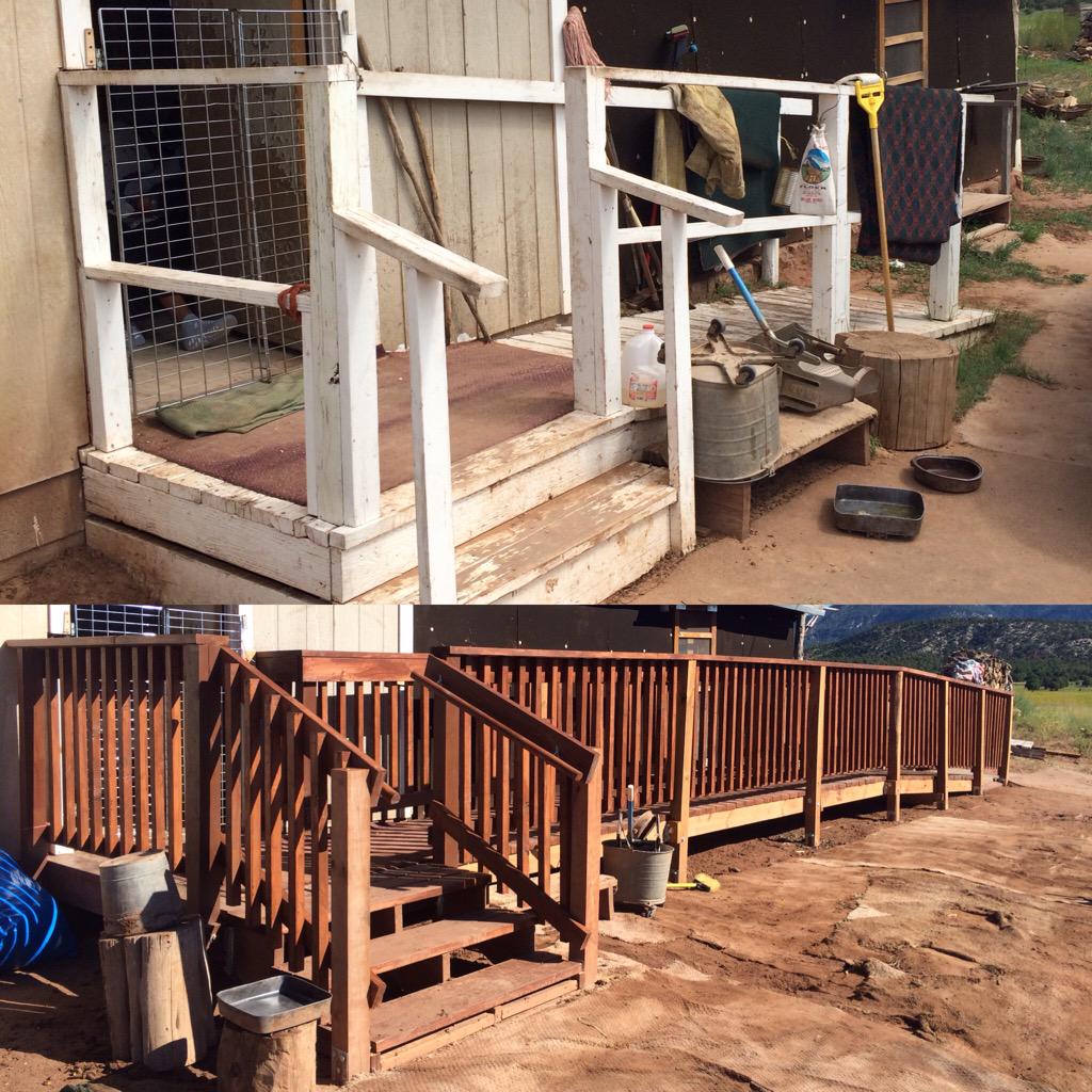 SSPTsaile's tweet photo. Ramp for Otis Brown! @ssptsaile #sspconstruction #doubletrouble #winnerwinnerchickendinner http://t.co/GtpJCVtyZj