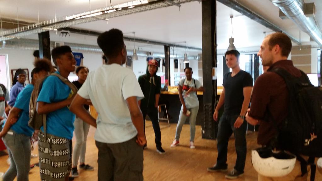 Ilanadiamond's tweet photo. . @AlphaLabGear @CPMillard talks #tech #makership & #entrepreneurship w @NLA_Pittsburgh #techwarriors http://t.co/ug4p4IiGr7