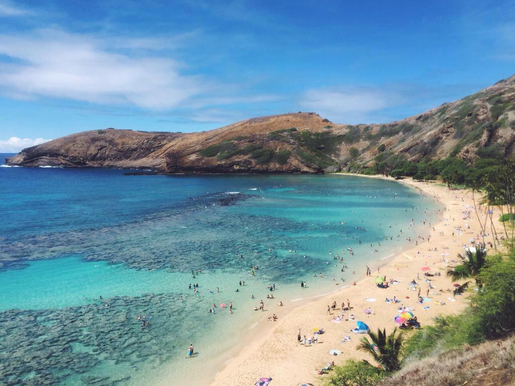 VSCOLiife's tweet photo. Hanauma Oahu Beach http://t.co/NKCMRMIR86