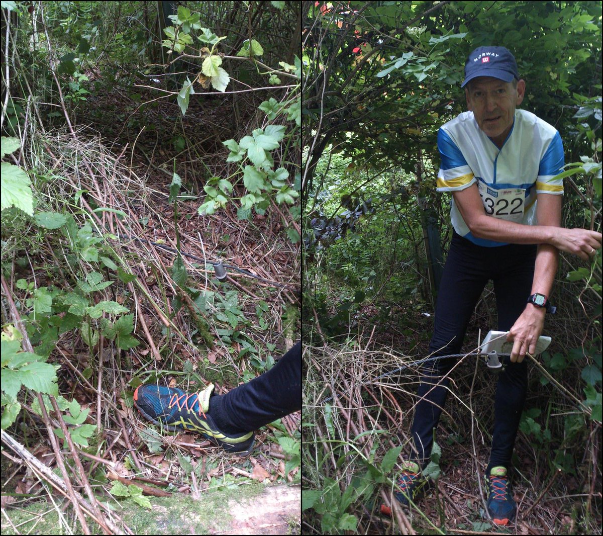 This man searched hard &amp; found the fence - thanks <a href="/egil_ivar/">Egil Ivar Johansen</a> #secondlastcontrol #WOC2015 #Middle #neverendingstory