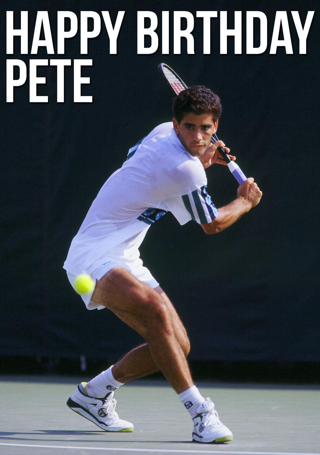 A very HAPPY BIRTHDAY to three-time champ Pete Sampras!     