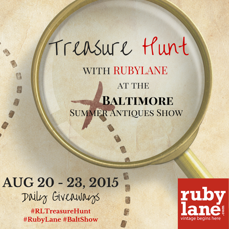 rubylane's tweet photo. Treasure Hunt @RubyLane  - The #Baltimore #Summer #Antiques #Show! http://t.co/aFACSWMJtx #RLTreasureHunt http://t.co/cAjn4NJOOK