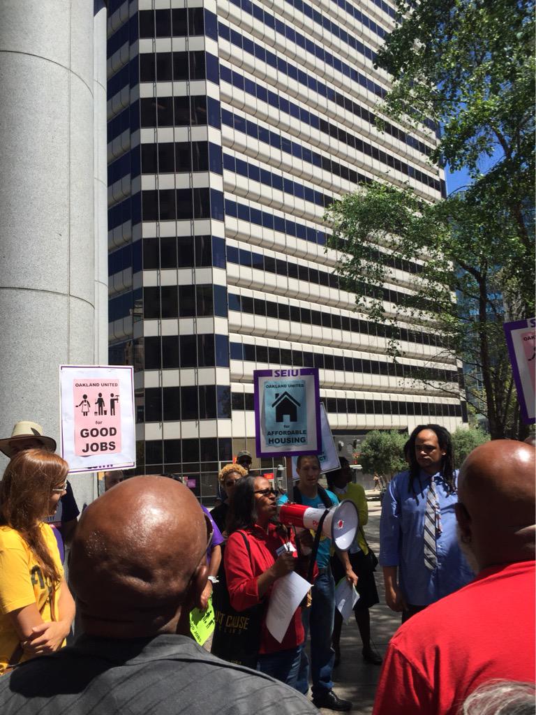 #OaklandUnited delivered letter Wendall Rosen &amp; Floyd Kephart; let them know we want community benefits agreement