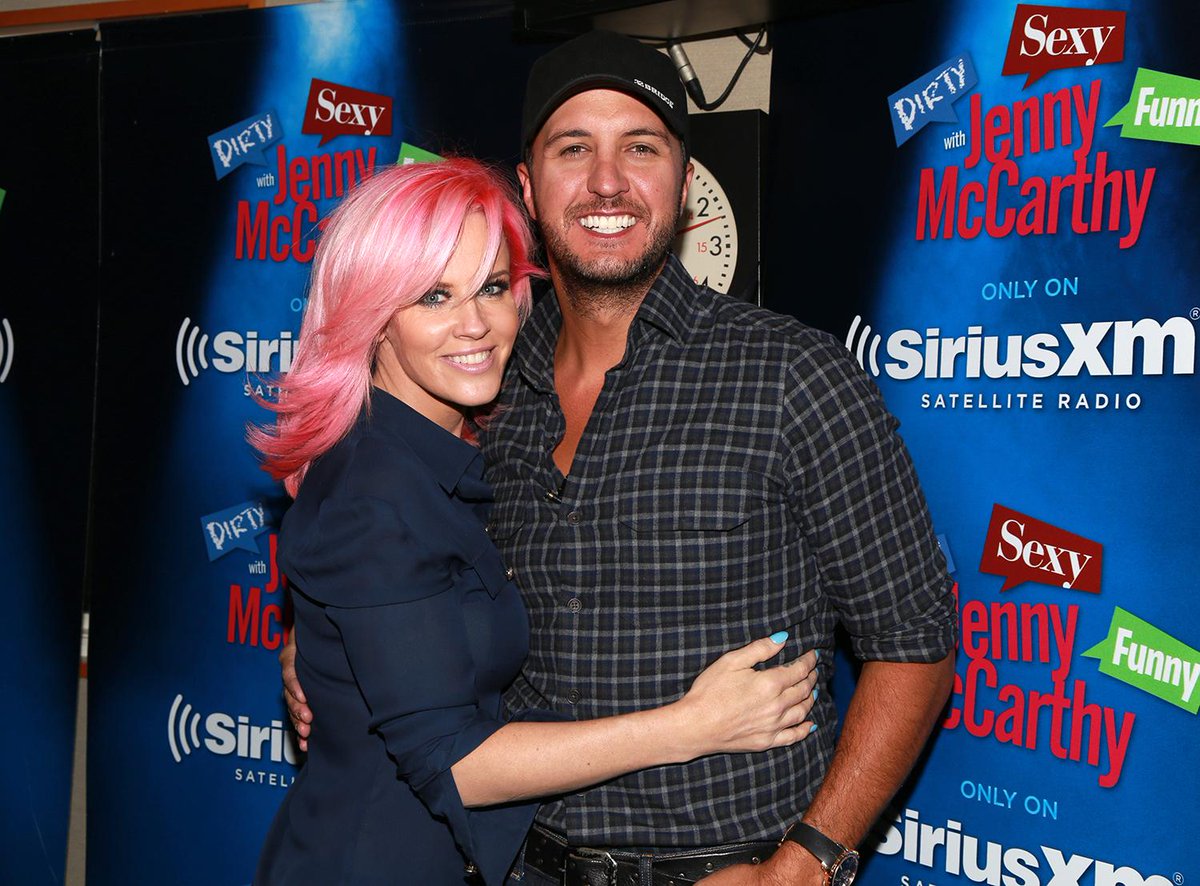 lukebryan's tweet photo. Thanks for having me @JennyMcCarthy. Tune-in to @DSFwithJenny this weekend for the Best Ofs. http://t.co/Mcy2YGjhq1