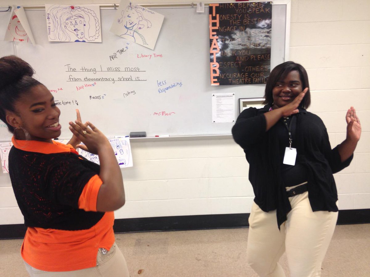Working on our improv skills in Special Topics class