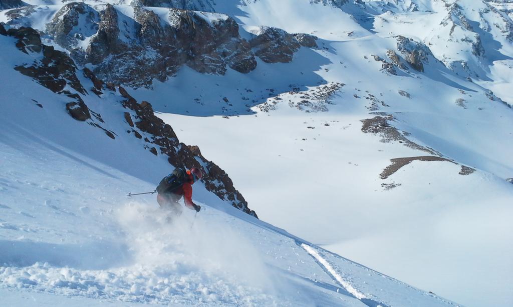 Reaping the rewards of hard work, descending from 4047m near Valle Nevado <a href="/G3Gear/">Genuine Guide Gear</a>
