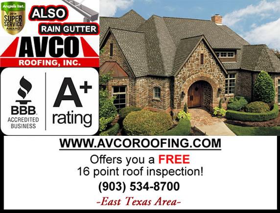 AvcoRoofing's tweet photo. Tyler, Texas:
http://t.co/00E46Y7Wui  
Let us give you a FREE ESTIMATE!
#tyler #roofing #rain #gutter http://t.co/M5n6g17fas