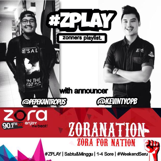 #WEEKENDSERU On 90.1FM @ZORARADIO BDG With <a href="/KEVINTYOPB/">KEVINTYO</a> &amp; <a href="/PEPEKANTROPUS/">P</a>  #ZPLAY #ZORANATION #EnjoyTheBeat #ZORARADIO