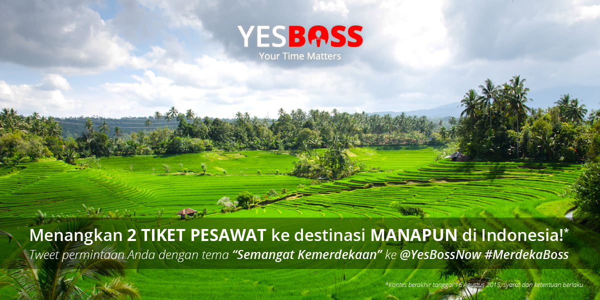 KataDotAI's tweet photo. Menangkan 2 TIKET PESAWAT ke destinasi MANAPUN di Indonesia, Boss! :-D #MerdekaBoss #RI70 — http://t.co/GTE4HaMRio http://t.co/46QfgOnwEg