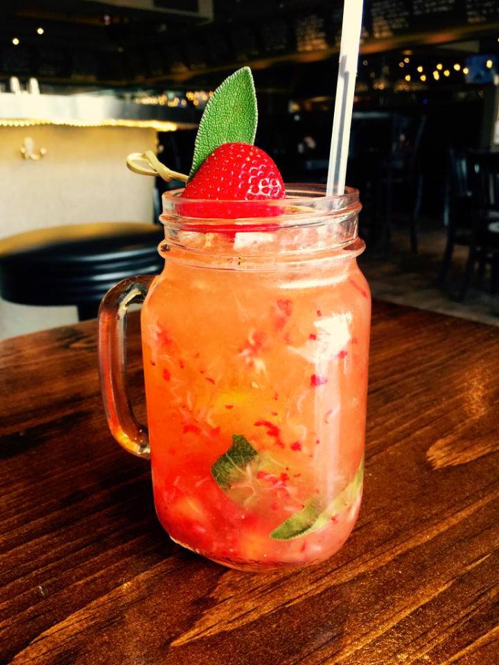bukscambridge's tweet photo. Cool down tonight with a Mother's Garden!

Made w/ @bullyboybooze, rose syrup, sage, lemon, strawberry, @drinkstelder http://t.co/VZQd01ZWsl
