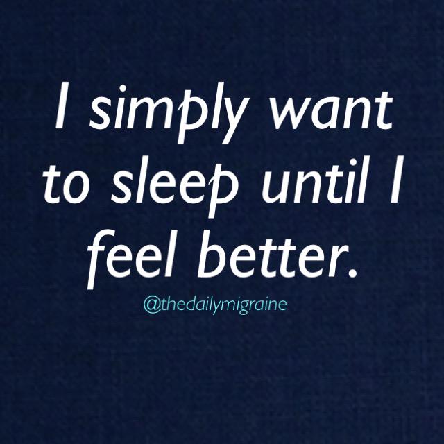 MigraineAgain's tweet photo. #thedailymigraine #migraine #chronicmigraines #sleepis underrated http://t.co/51b5Zx1lzt