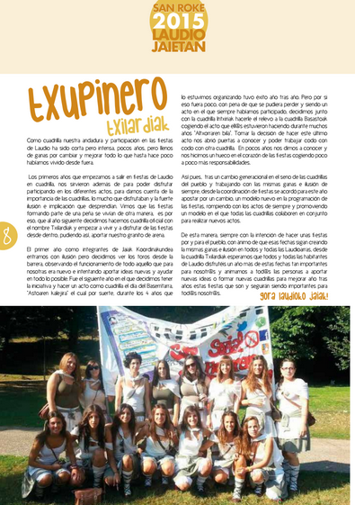 El sábado <a href="/Txilardiak/">txilardiak</a> prenderán el txupinazo de #LaudiokoJaiak!! Gora <a href="/LaudiokoJaiakK/">Jaiak Koordinakundea</a>! Gora Laudioko koadrillak!