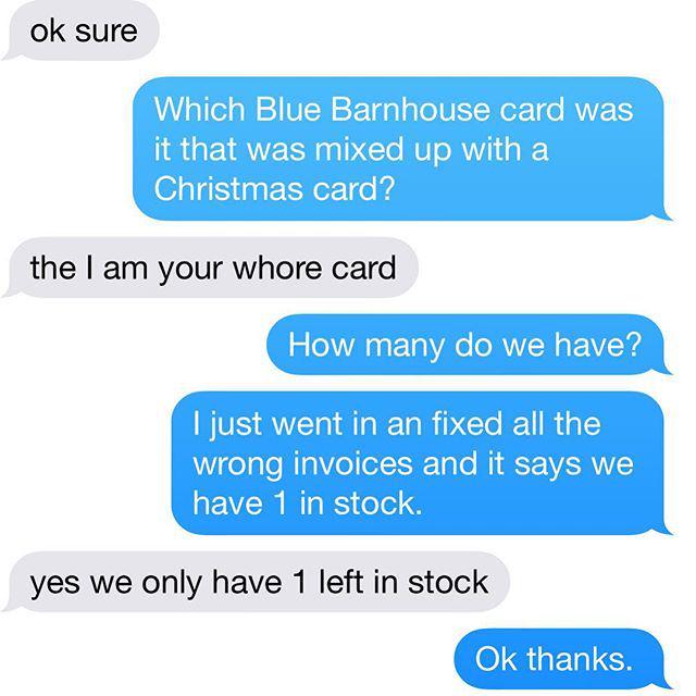 outerlayer's tweet image. Things you would only say at #outerlayer. That card is a bestseller, btw.