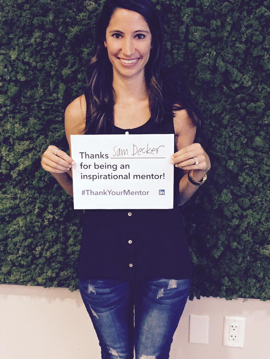 racheljamail's tweet photo. Showed me how to think big, communicate to influence &amp; have fun at work everyday. Thanks @samdecker! #thankyourmentor http://t.co/aW5oCUtUI0
