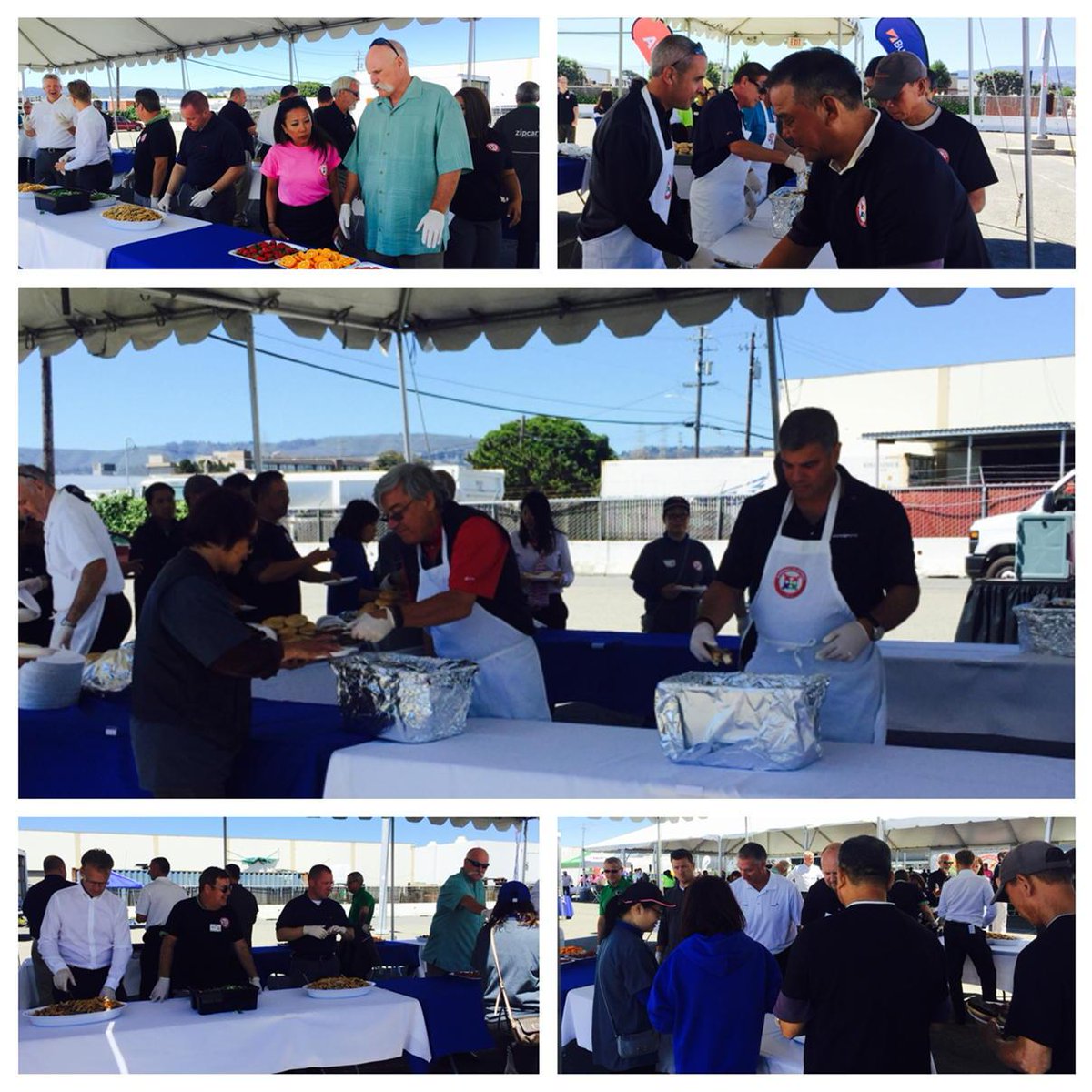 ABG_HR_West's tweet photo. Sr leadership serving lunch to our amazing employees #SharingOurPride @GoAvisBudget @YvonneTrupiano @ChrisRolletta http://t.co/68lweunJAs