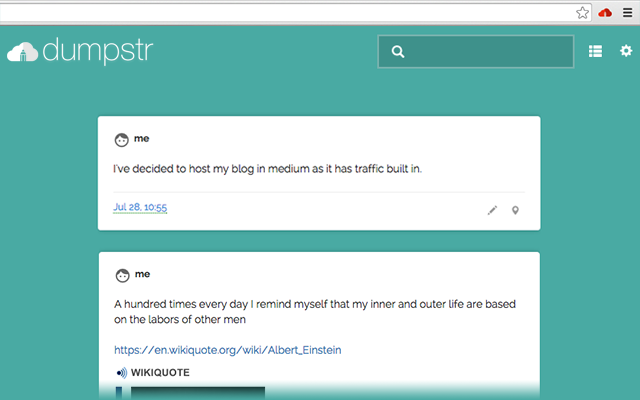 dumpstrio's tweet photo. Minimalist? Capture and browse your notes in a feed #productivity http://t.co/vqVKdiRqFb