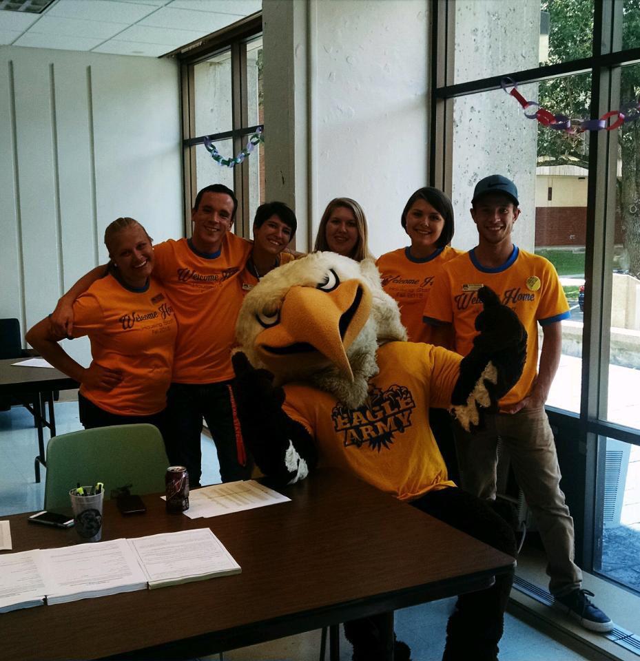 MSU_Housing's tweet photo. Cartmell staff and your friendly neighborhood Beaker! #MuchMoreMoveIn http://t.co/aBfnkfjgAm
