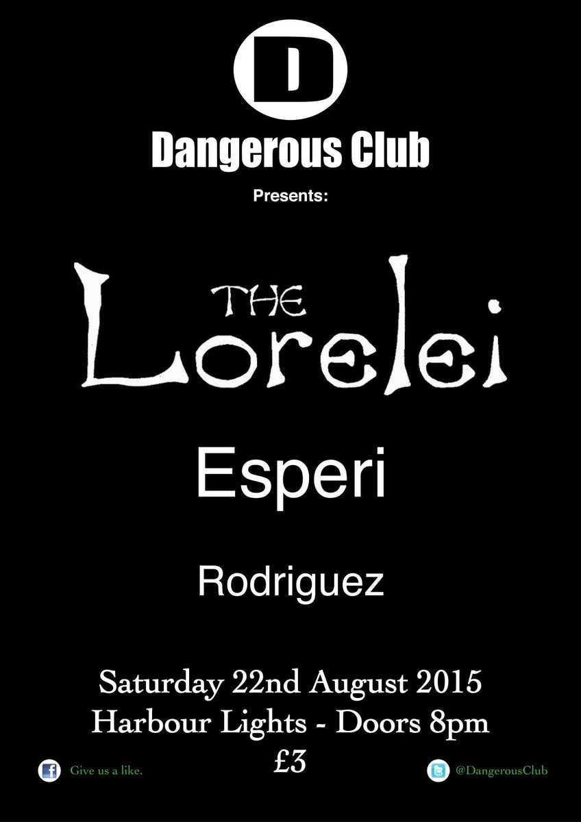 DangerousClub's tweet photo. Next gig: 22nd Aug, 8pm £3. http://t.co/7RN94oAG9Y