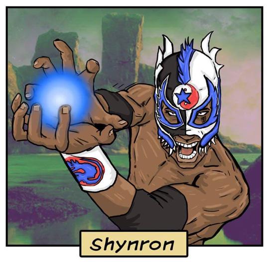 CHIKARApro's tweet photo. Check out this awesome original art of @Dragon_Shynron by our pal @MarslArts! Wunderbar! http://t.co/D5UrLpgxpi
