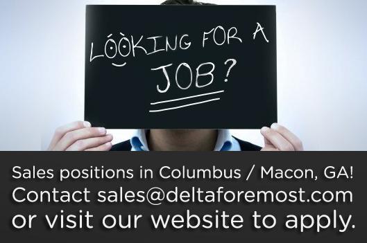 deltaforemost's tweet photo. Delta Foremost is hiring! #maconjobs #hiringinmacon #sales #salesjobs #deltaforemost #hiringincolumbus #columbusjobs http://t.co/UGpRLkokTa