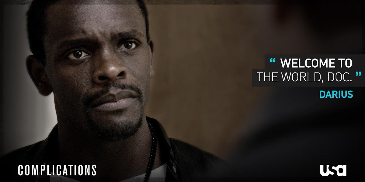 They may not have known each other long, but Darius sure did teach the Doc a lot. #Complications