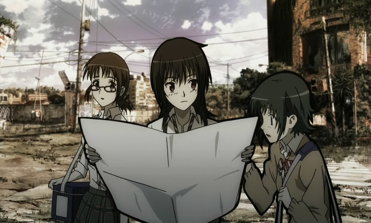 RTYourYuriOTP's tweet photo. Taeko, Ibara, and Aoi (Coppelion) http://t.co/FdaWaO9jlq
