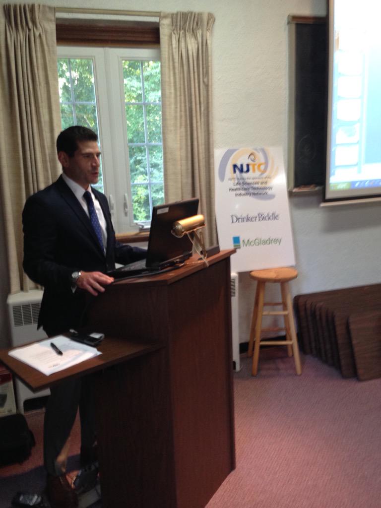 WeAreTechUnited's tweet photo. Jim Fischer of @DrinkerBiddle our moderator at our Student Research showcase tonight at #TRIPrinceton http://t.co/VEqtD7fIW3