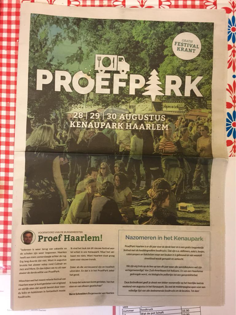 Ik ben er weer bij! <a href="/proefpark023/">ProefParkHaarlem</a>: #festival #foodtruck #evenement.