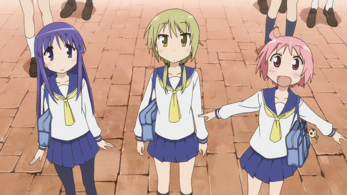 RTYourYuriOTP's tweet photo. Yukari, Yui, and Yuzuko (Yuyushiki) http://t.co/9s66h80dKf