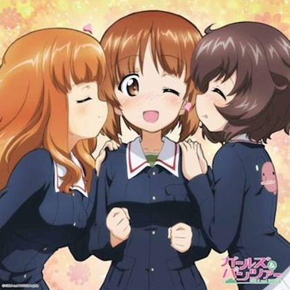 RTYourYuriOTP's tweet photo. Saori, Miho, and Yukari (Girls und Panzer) http://t.co/carBQ5Pfcp