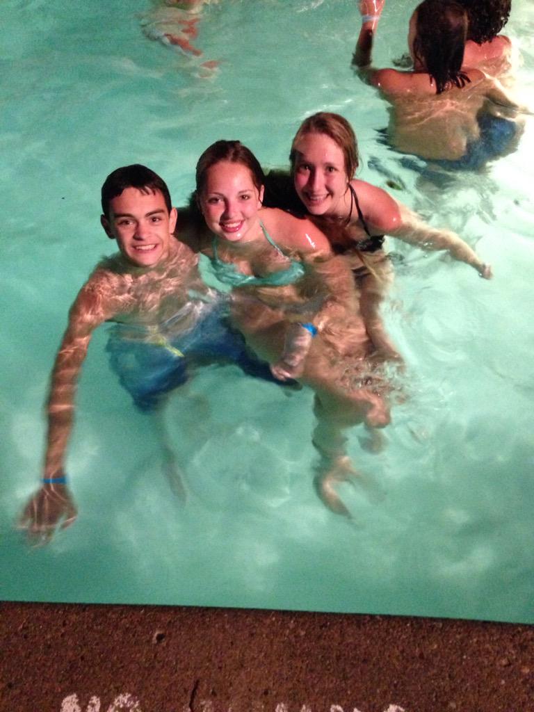 CampGoodDays's tweet photo. A nighttime pool party is the perfect way for our B&amp;ST campers to wind down after a busy day. #CGDSummer http://t.co/ltiV5wLjVl