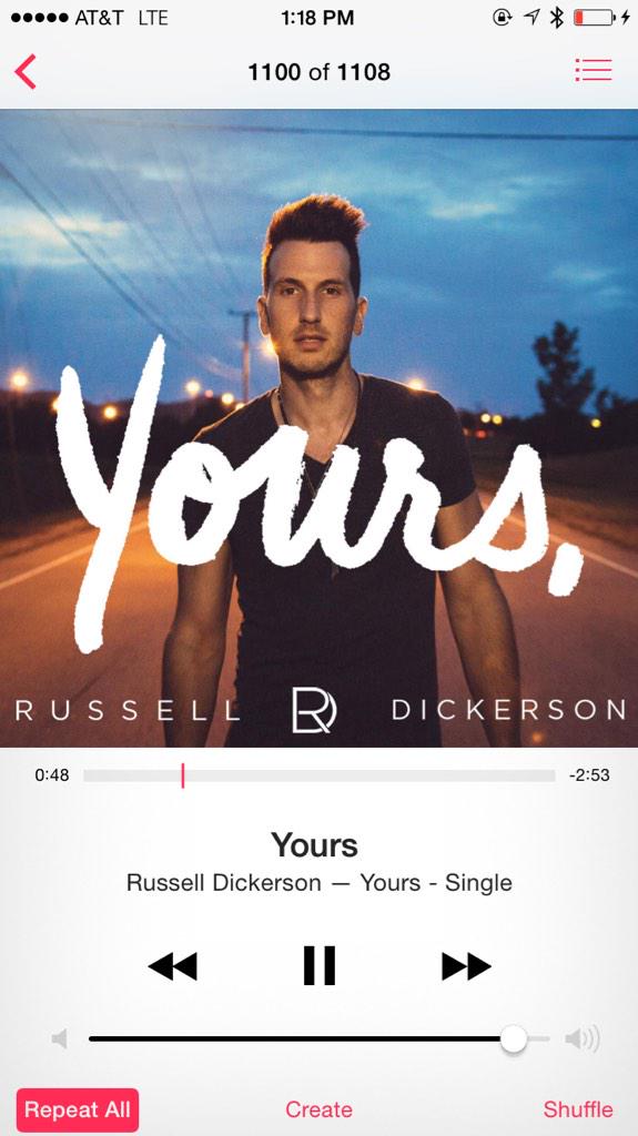 Congrats to Russell! This is out today. It was fun getting to produce this one!!