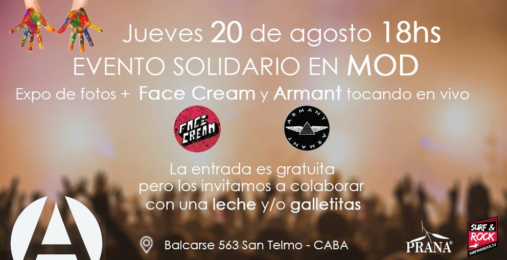 Aca_Pasan_Cosas's tweet photo. #EventoACAPASANCOSAS en @Modafteroffice
20 de Agosto, 18hs
@armantrock @FaceCreamBand live
+ expo de fotos del staff http://t.co/bSocWRhSie