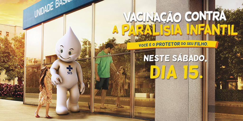 minsaude's tweet photo. Sábado é dia D de mobilização contra a paralisia infantil. Procure um posto de vacinação. #vacinaréproteger http://t.co/ht13j1dqe1