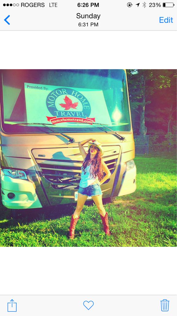 Thanks for hooking me up <a href="/MHTCanada/">Motor Home Travel</a>!! You made my #BootsAndHearts experience even better!!!! #BootsLife xo