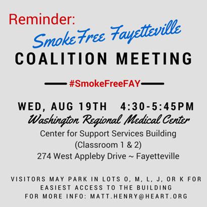 SmokeFreeFAY's tweet photo. Meeting Reminder. RSVP Today: http://t.co/zu43yqTOT2 #SmokeFreeFAY http://t.co/f6PUOnIP6l
