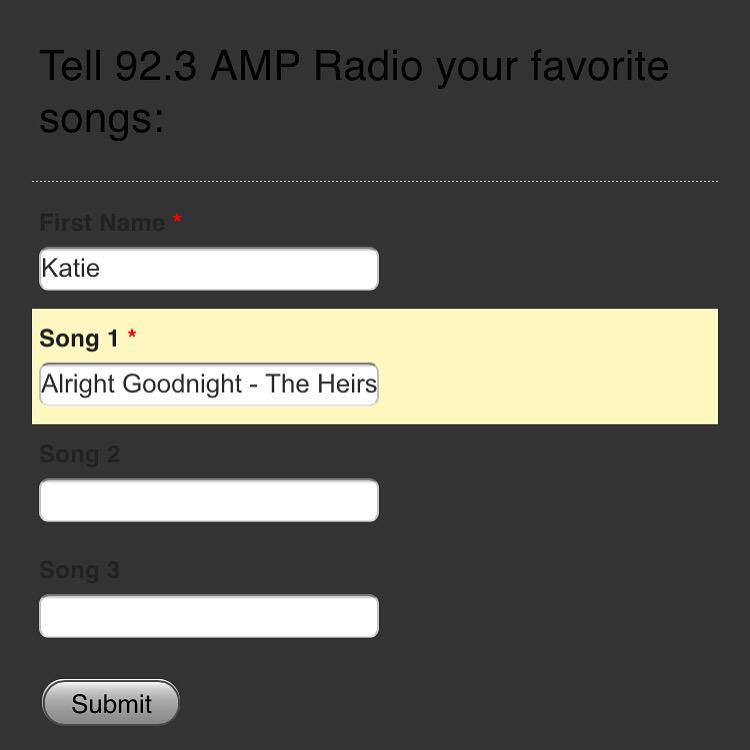 theheirsfan's tweet photo. @TheHeirsCentral that wasn't the only one :) gotta support my babes @TheHeirsMusic #alrightgoodnight http://t.co/HI6s0gUZFH
