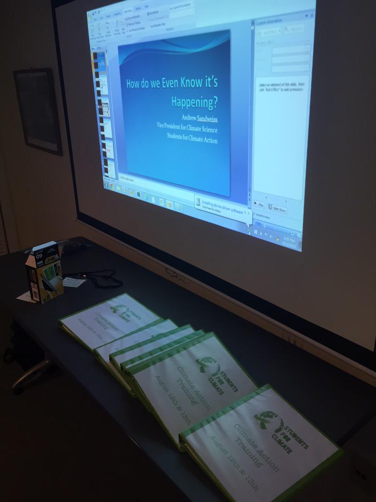 SFCAction's tweet image. The second part of our Climate Action Training is underway!