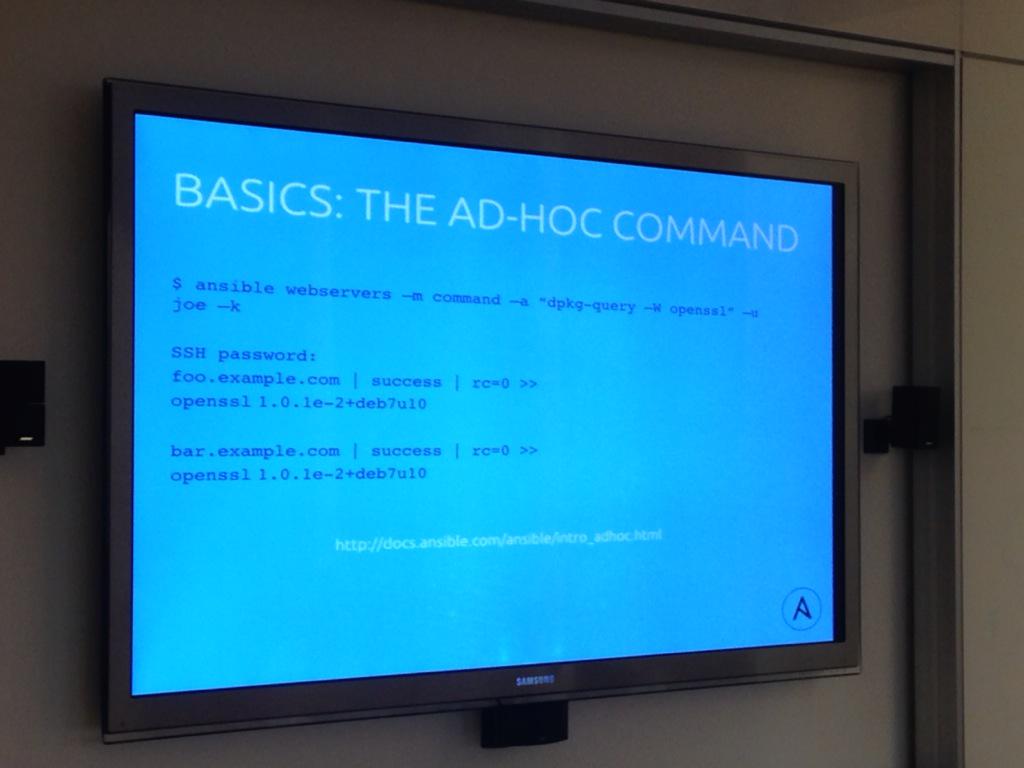 osnycgrp's tweet photo. Tonight @gregdek is sharing all his #Ansible knowledge http://t.co/PdS1DcioeQ