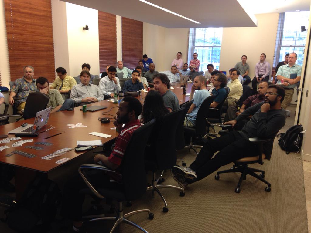 osnycgrp's tweet photo. Room full, so much knowledge being dropped it is hot in here (or is it we are over capacity :D) http://t.co/QZ4uIa3sCP