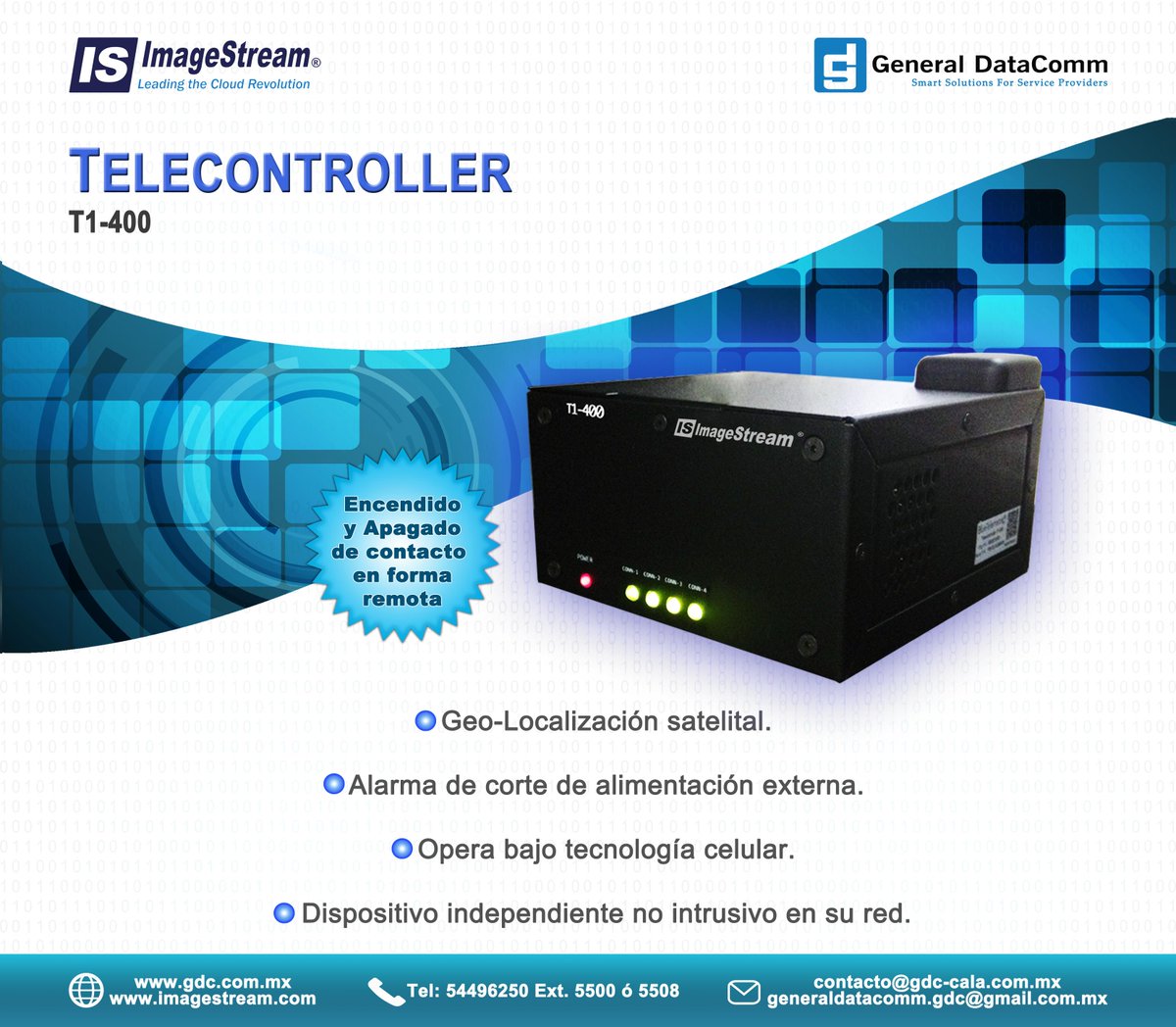 image_stream's tweet photo. #ImageStream #ProductoNuevo #Telecontroller
¡Conoce el nuevo Telecontroller T1-400!
¡Checa sus características! http://t.co/gDoF6Di3Bk