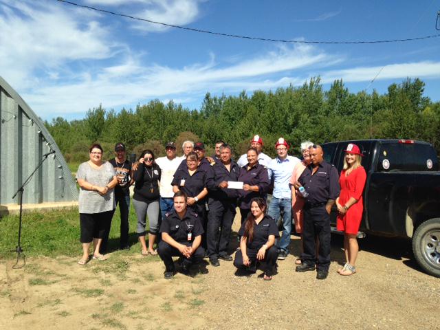 Proud to support the Buffalo Lake #Metis Settlement Fire Dept. through our #Safe Community program!