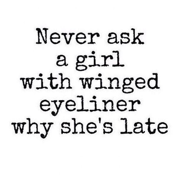 SamitraSalon's tweet photo. They say, “Always remember, it’s better to arrive late than to arrive ugly.” #samitrasalon #beautySF #makeup #SFsalon http://t.co/QsE9ChNcxc