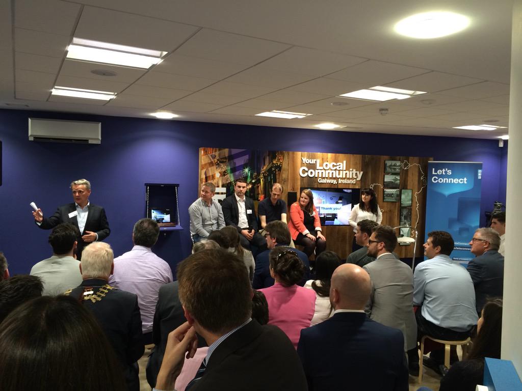 genemurphy's tweet photo. Big thanks to @micfitzgerald @pauln161 @johnbreslin @marickab &amp; our MC @Tracy_Keogh at #BOIworkbench Galway launch! http://t.co/AgpQSY56z0