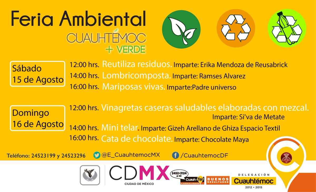 mackry_sc's tweet photo. Del 13 al 16 de agosto en la Alameda de Santa María la Ribera. Les compartimos el programa de talleres.. http://t.co/BCFancSDUe