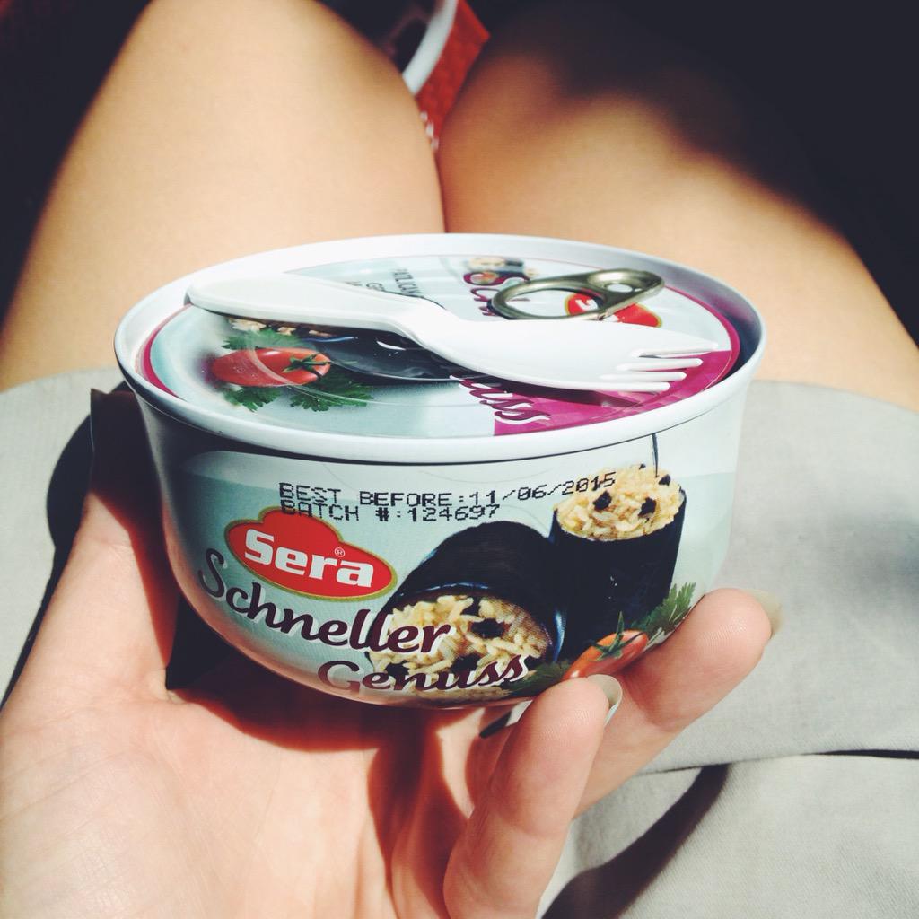 SlowClubCookery's tweet image. lunch in a can, armenian market style. #tinyforks