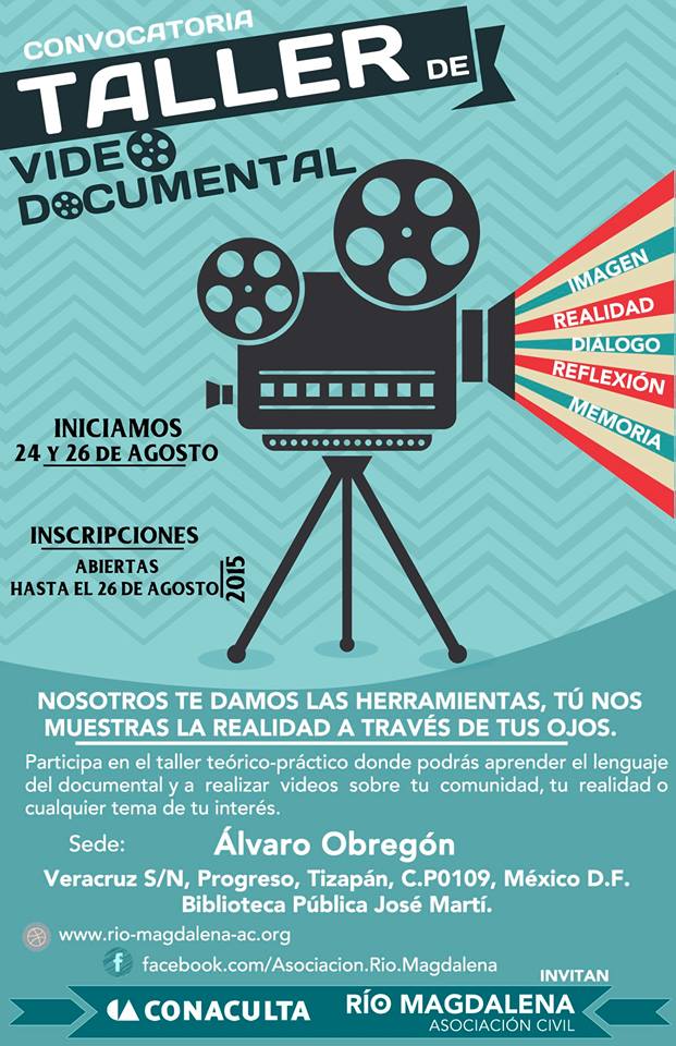 ACulturatv's tweet photo. @Rio_Magdalena Te invita Participa al taller teórico-práctico
Visita e incribete en : http://t.co/UPtrT9zrPb http://t.co/d7TlWiBmIV