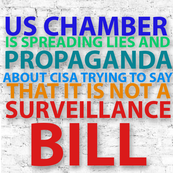 OpCyberPrivacy's tweet photo. Do not listen to the lies. Spread only the truth about the #CISA
Don't let the nsa legally spy on us
#OpCyberPrivacy http://t.co/4IDApbVCSH